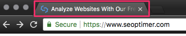 contoh title tag pada tab browser